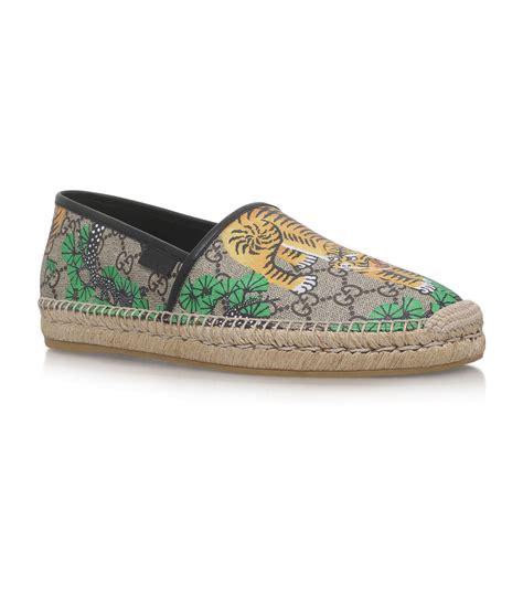 gucci espadrilles tiger grid|farfetch gucci espadrilles.